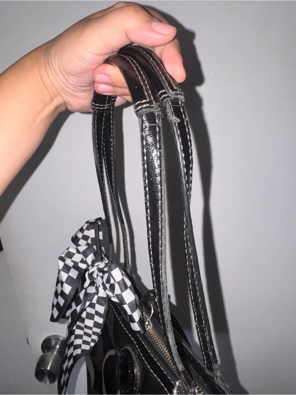 Coach signature monogram tote bag